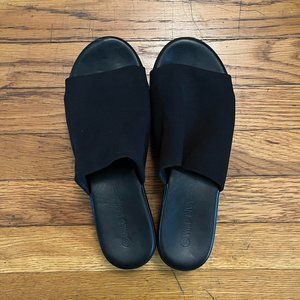 90s/y2k black platform mules